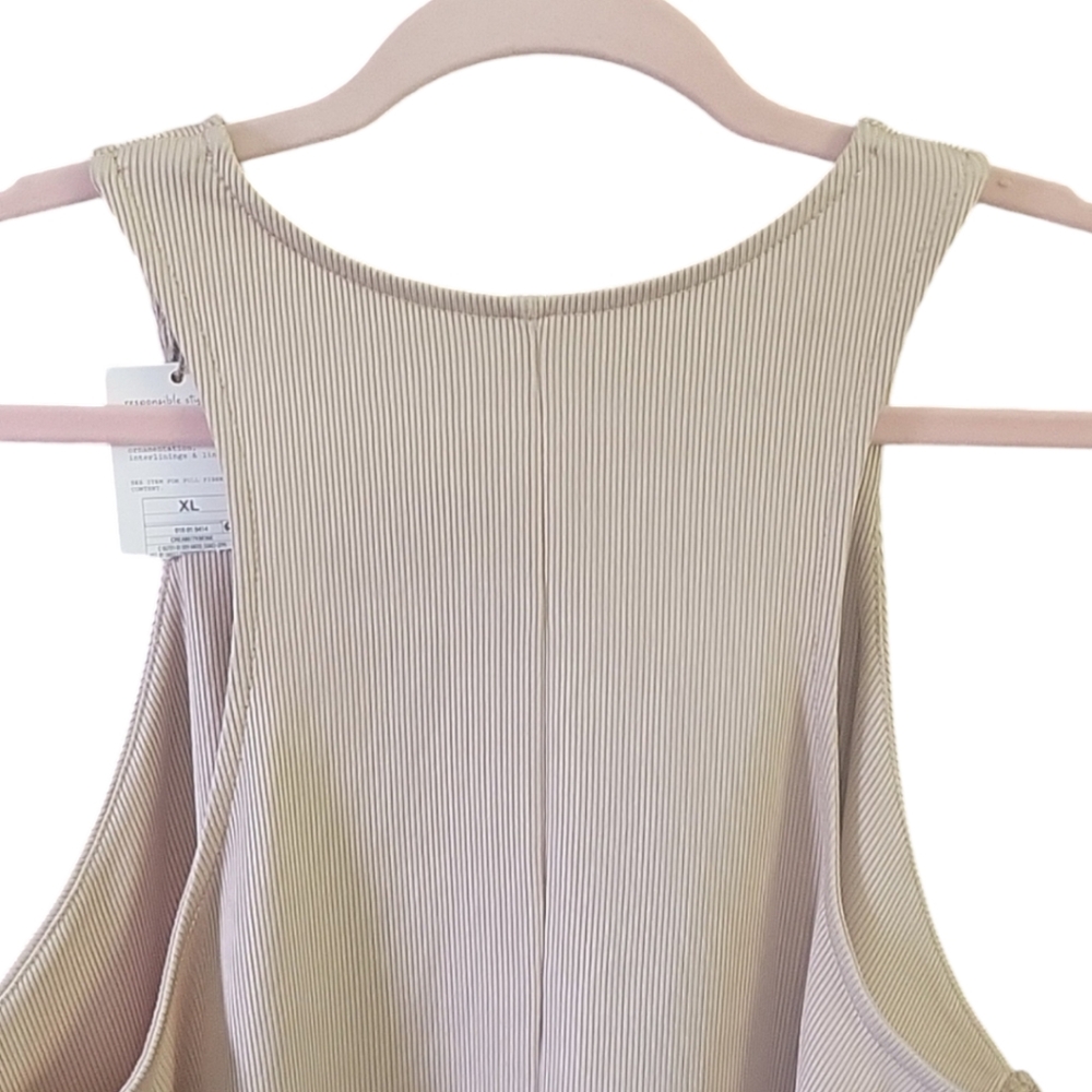 NWT- A New Day - Cream Ribbed Razerback Tank Top - Size XL - Picture 8 of 9